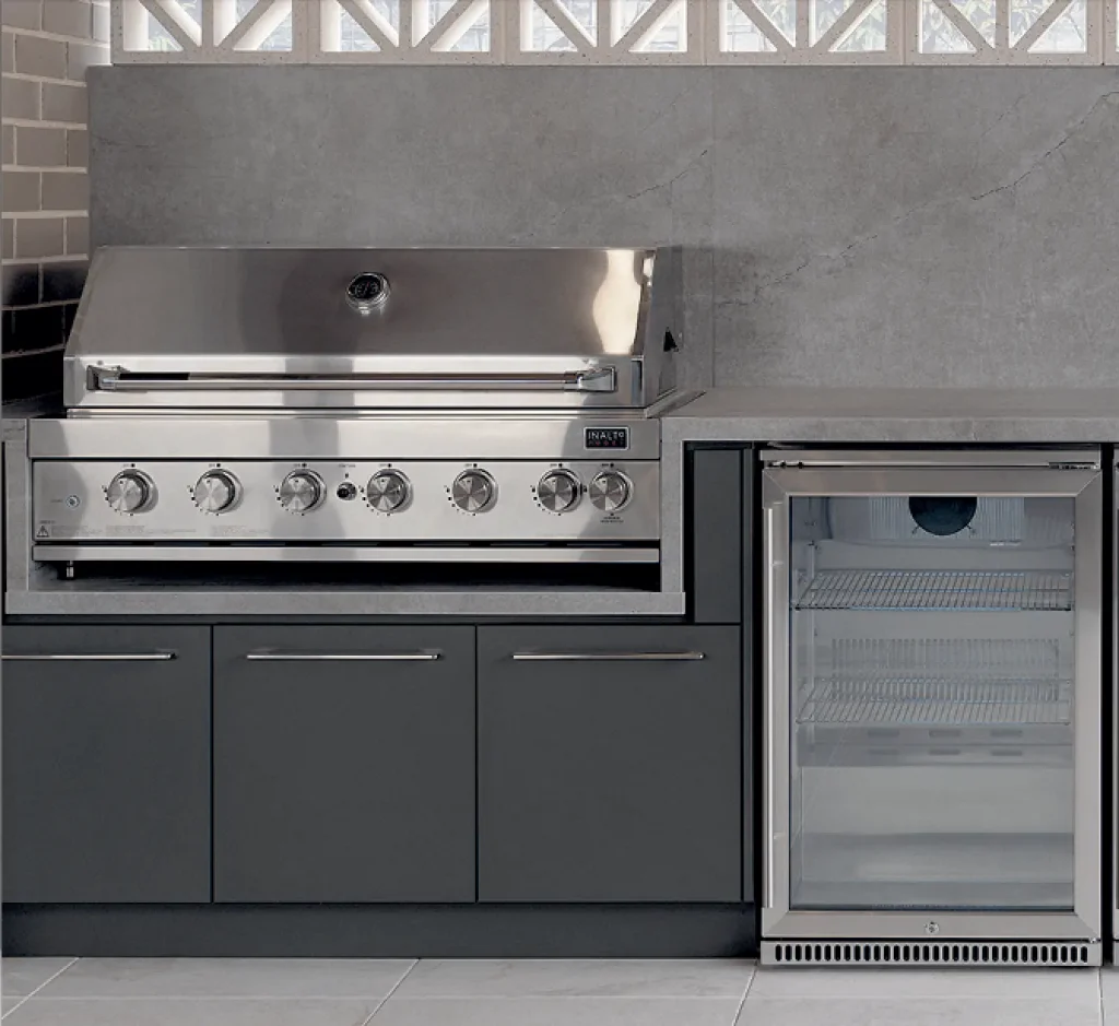Alfresco Doors for Outdoor BBQ Area by Kitchen & Home Renovations Co