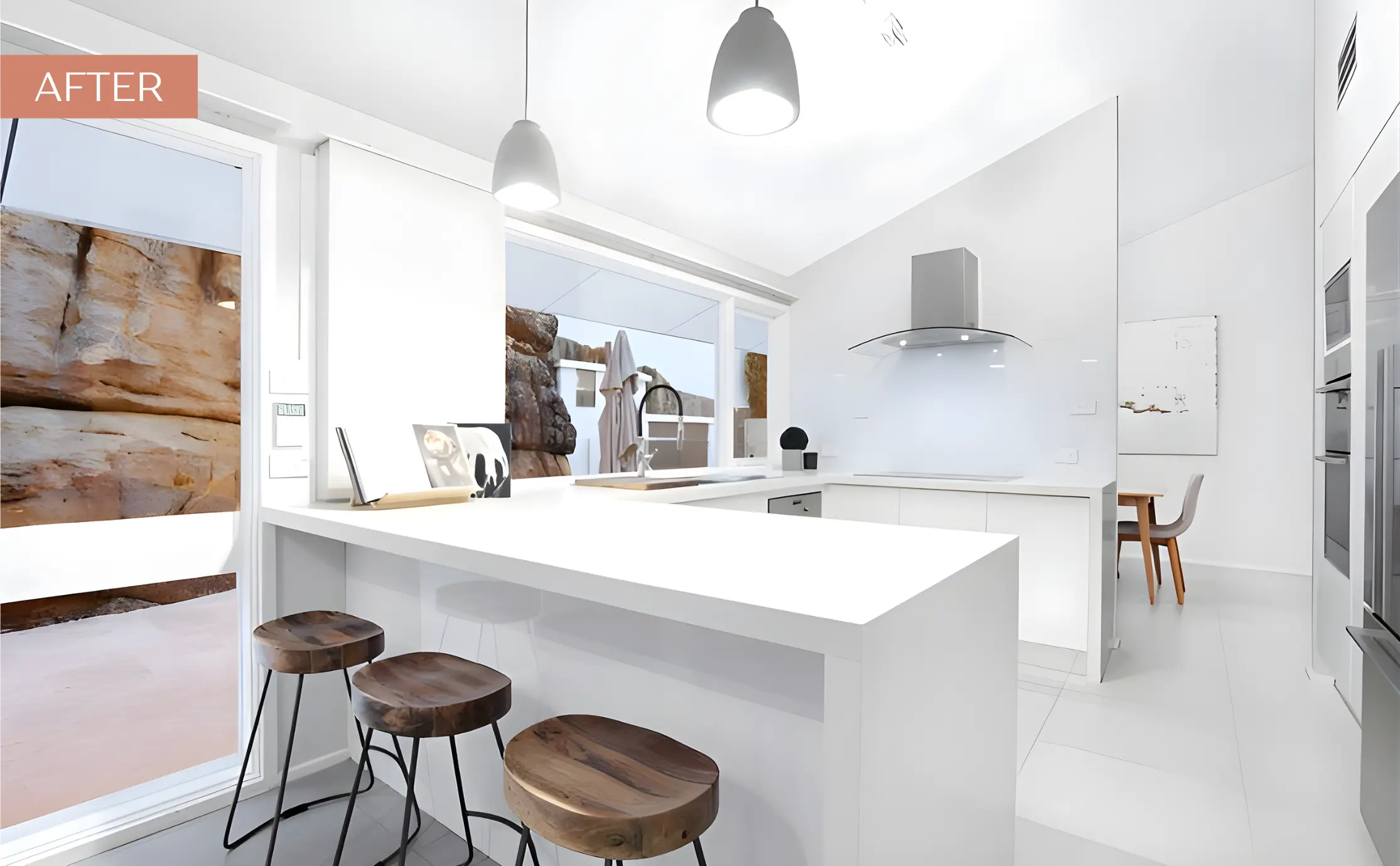 Waterfall Benchtop - Kitchen & Home Renovations Co